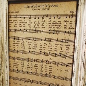 5x7 Framed Art “ It is Well”